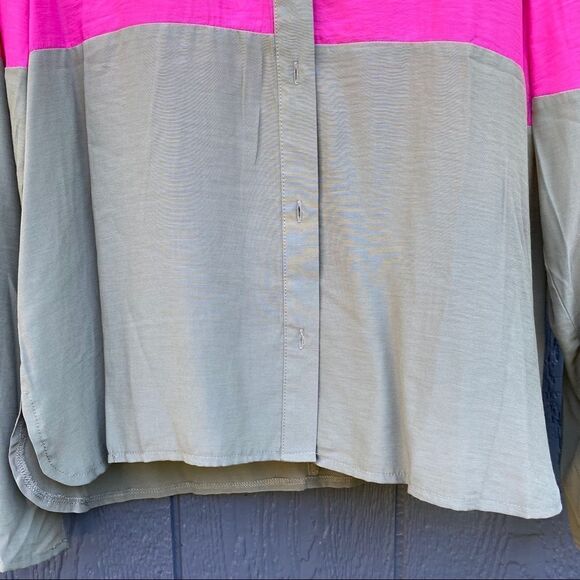 Honey Punch Button Front Blouse - Picture 3 of 5